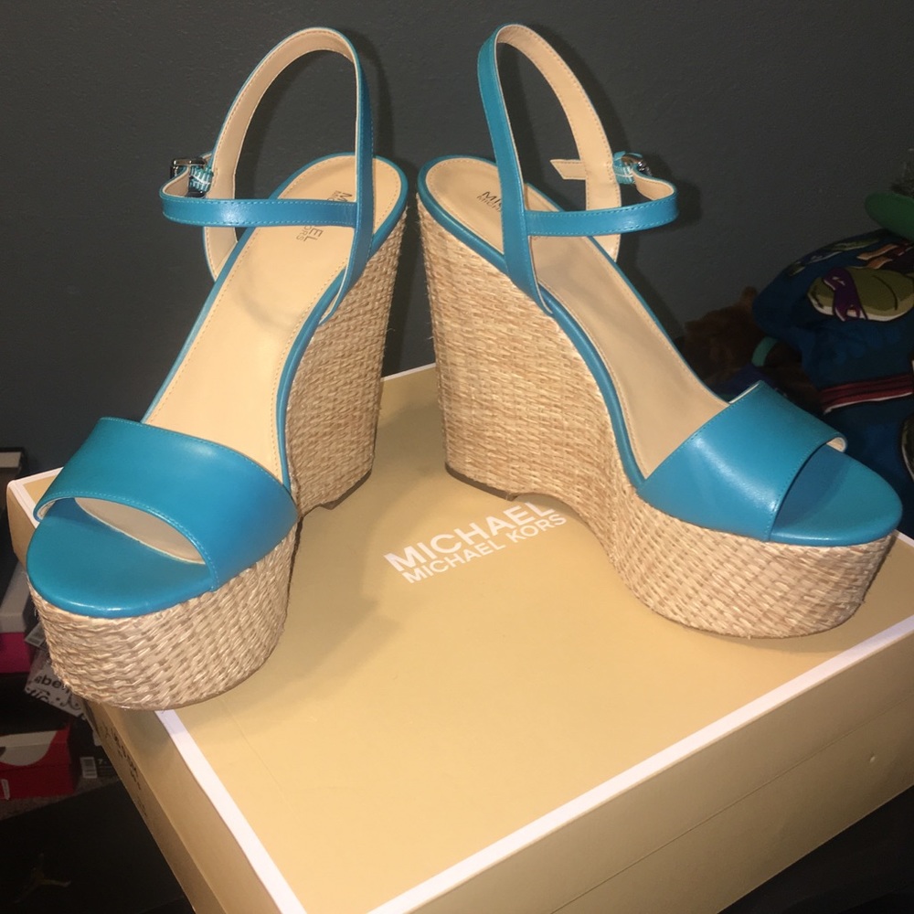 Michael Kors Fisher Wedges Leather